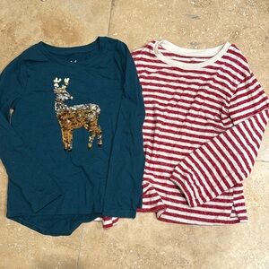Cat & Jack holiday shirts (6/6x)